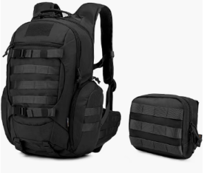 Mardingtop 28L Tactical Backpack with a EDC Molle Tool Pouch Bag,Military Backpack for Hiking,Camping,Motorcycle Backpack