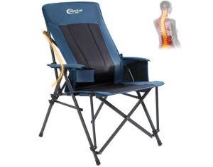 Portal Camping Chair with Lumbar Support for Adults Folding Portable High Back Oversized, 400LBS