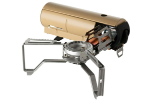 Snow Peak's Home & Camp Burner, Khaki, GS-600KH-US, Designed in Japan, Lifetime Product Guarantee, Lightweight and Compact for Camping, Stable Base for Cooking, One Size