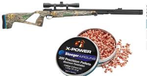 Stoeger XM1 PCP Airgun + Scope - .22 Caliber - Realtree Edge with X-Power Dome Pointed Pellets 