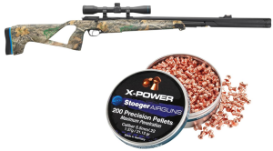 Stoeger XM1 PCP Airgun + Scope - .22 Caliber - Realtree Edge with X-Power Dome Pointed Pellets 