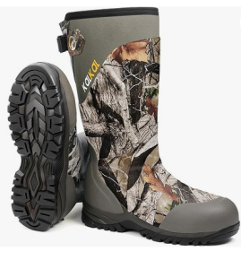Kalkal Hunting Boots for Men with 800g Insulation, Waterproof Men's Insulated hunting boots with 7mm Neoprene, Sturdy Warm Rubber Boots for Outdoor Hunting Boots for Men (Size 6-14) 