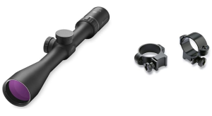 Burris Droptine Riflescope with Ballistic Plex .22 Reticle, 3-9x 40mm & Unisex Adult 0.8", Steel/Matte Burris Optics 420069 Rimfire Airgun 1 Medium 22 Cal Deluxe Steel Rings
