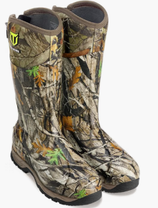TIDEWE Rubber Hunting Boots, Waterproof Insulated Sturdy Outdoor 