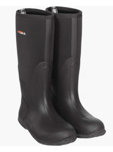 HISEA Men's Neoprene Rain Boots, Waterproof Durable Rubber Tall Boots 