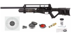 Hatsan Blitz Full Auto PCP Air Rifle with Included Wearable4U 100x Paper Targets and Lead Pellets Bundle