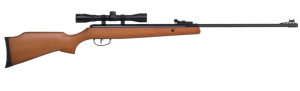 Crosman Optimus .22 Caliber Spring-Powered Air Rifle with 4x32 Scope - 950 FPS - Brown