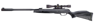 Gamo Whisper Fusion Mach 1 Break Barrel Pellet Air Rifle - IGT Mach 1 Gas Piston, CAT Trigger, High Velocity .177 or .22 Caliber Airgun - Black.