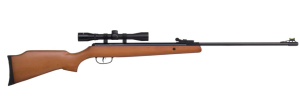 Crosman Optimus .22 Caliber Spring-Powered Air Rifle with 4x32 Scope - 950 FPS - Brown