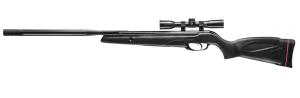 Gamo Wildcat Whisper .177 Caliber Break Barrel Pellet Air Rifle - IGT Gas Piston, 1300 FPS, Includes 4x32 Scope, Quiet Shooting Airgun - Black.