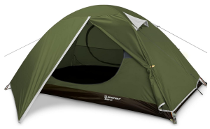 Bessport Camping Tent 1/2 Person Tent Waterproof Two Doors Backpacking Tent Easy Setup Lightweight for Outdoor, Hiking Mountaineering Travel
