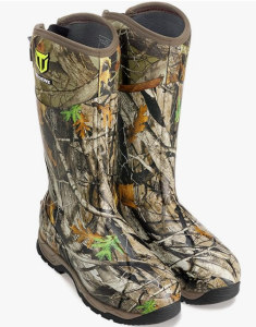 TIDEWE Rubber Hunting Boots with 800g Insulation, Waterproof Insulated Realtree Xtra Camo Warm Rubber Boots with 7mm Neoprene, Durable Outdoor Hunting Boots for Men (Size 5-14)