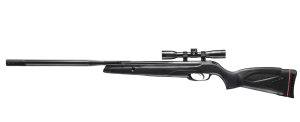 Gamo Wildcat Whisper .177 Caliber Break Barrel Pellet Air Rifle - IGT Gas Piston, 1300 FPS, Includes 4x32 Scope, Quiet Shooting Airgun - Black.