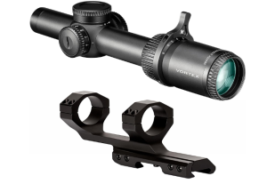 Vortex Optics Strike Eagle 1-8x24 First Focal Plane Riflescope - EBR-8 Reticle (MOA) & Sport Cantilever 30mm Mount - 2-Inch Offset