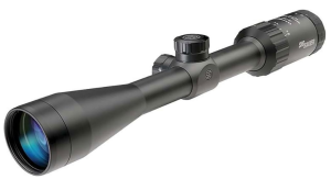 Sig Sauer Waterproof Fogproof Hunting Second Focal Plane 1-inch Tube Diameter 3-9X40mm Whiskey3 Scope, BDC-1 Quadplex Reticle, one of the Best Scope for Shooting at 200 Yards