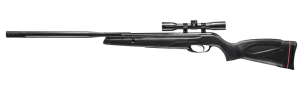 Gamo Wildcat Whisper .177 Caliber Break Barrel Pellet Air Rifle - IGT Gas Piston, 1300 FPS, Includes 4x32 Scope, Quiet Shooting Airgun - Black.