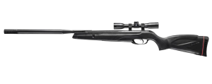 Gamo Wildcat Whisper .177 Caliber Break Barrel Pellet Air Rifle - IGT Gas Piston, 1300 FPS, Includes 4x32 Scope, Quiet Shooting Airgun - Black.