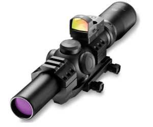 Burris Fullfield TAC30 1-4x24mm Hunting Scope or Kit w/FastFire II Sight | Illuminated Ballistic CQ 5.56 Reticle, 30mm Tube