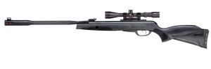 Gamo Whisper Fusion Mach 1 Break Barrel Pellet Air Rifle | Oversized Gas Cylinder Adds Power - Adjustable Trigger Can Be Customized - Double Baffle Muffler Lowers Noise