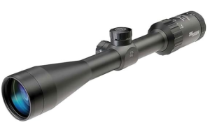 Sig Sauer Waterproof Fogproof Hunting Second Focal Plane 1-inch Tube Diameter 3-9X40mm Whiskey3 Scope, BDC-1 Quadplex Reticle 