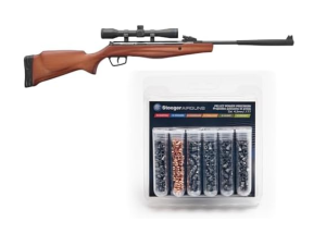 Stoeger S3000-C .177 Cal Compact Break Barrel Pellet Air Rifle with 4x32 mm Scope and Pellet Sampler