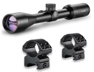 HAWKE Vantage 4-12x40 Riflescope | 1" Mono-Tube Shockproof Waterproof Fogproof Hunting Scope with H2 Optical System, Fast Focus Eyebell & Capped Low-Profile Turrets 
