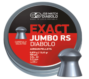 JSB Jumbo Exact RS .22 Pellets, Tin of 500