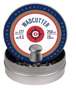 Crosman 6177 .177-Caliber 7.4-Grain Flat-Nose Wadcutter Pellets (250-Count)