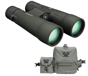 Vortex Razor UHD 10x50 Binoculars & GlassPak Pro Harness, as one of the Best Binoculars for Low Light Hunting